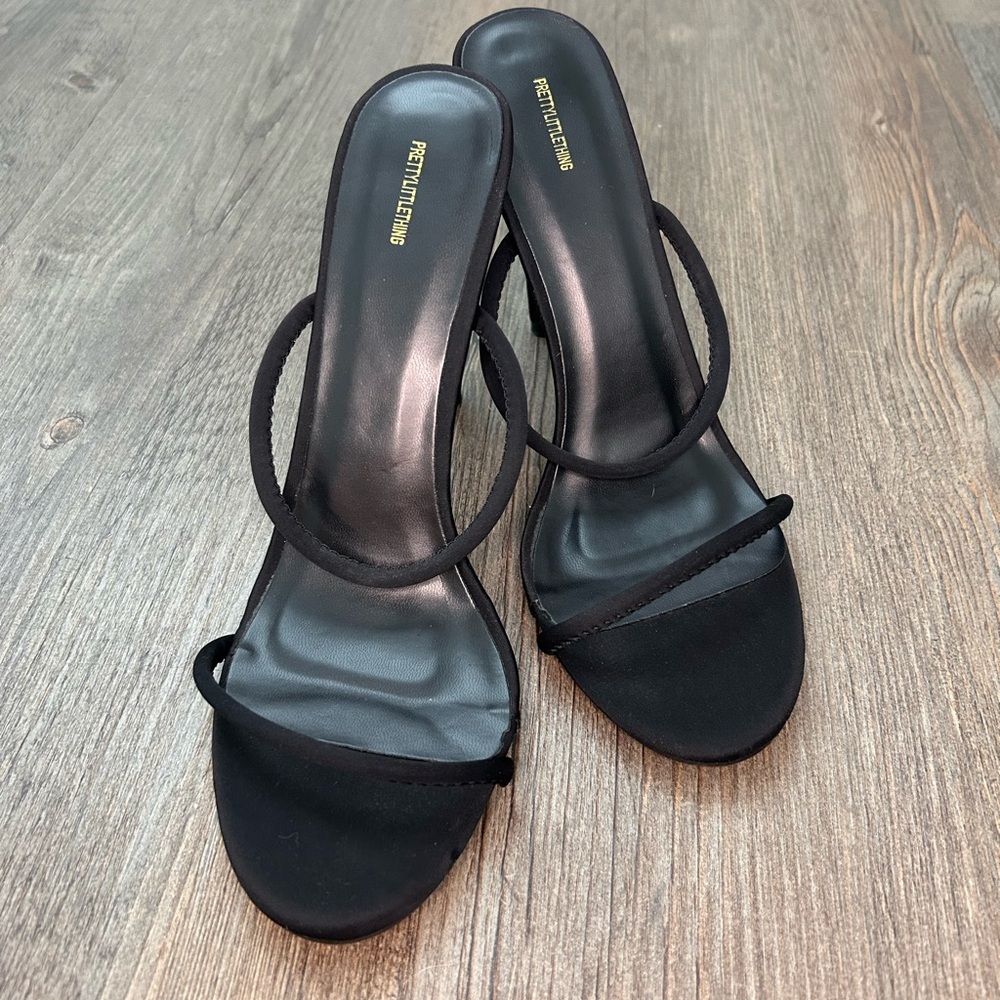 PrettyLittleThing Elegant Black Heels